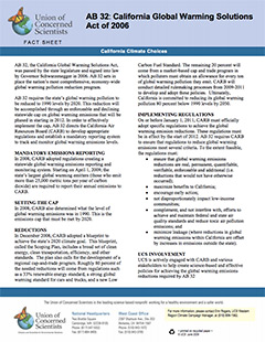 AB 32 fact sheet cover