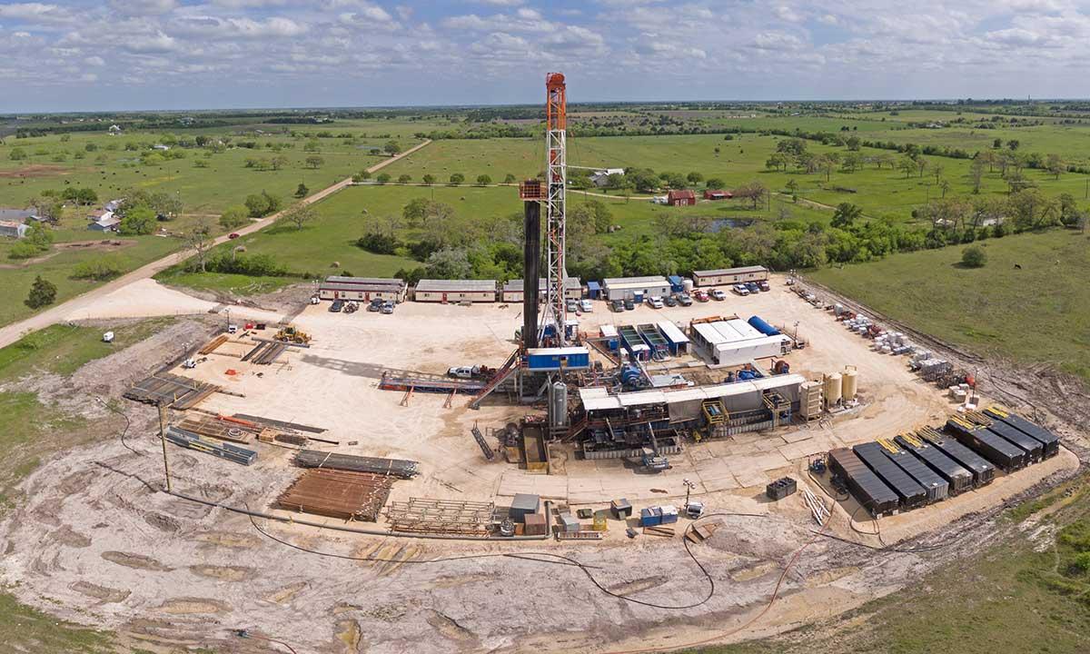 An oil and gas rig