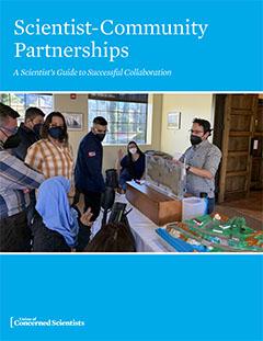 Scientist-Community Partnerships 2023 report cover. 
