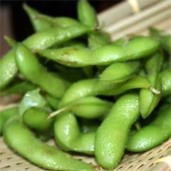 Soy beans in a basket