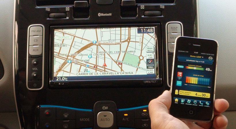 Smartphone application for Nissan Leaf in 2011