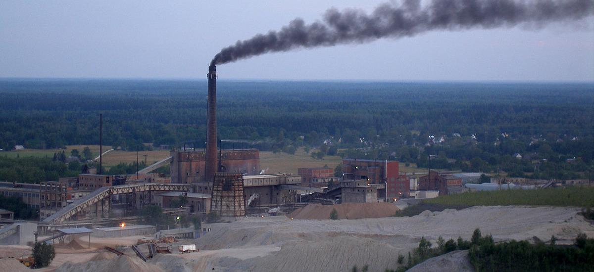 Kiviõli Oil Shale Processing & Chemicals Plant in ida-Virumaa, Estonia