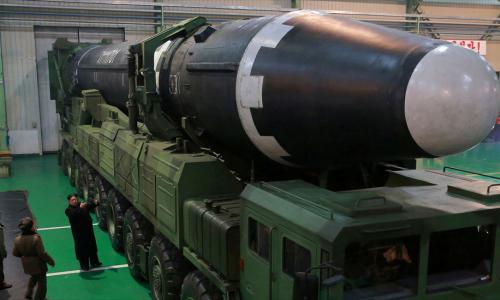 North Korean Hwasong 15 missile.